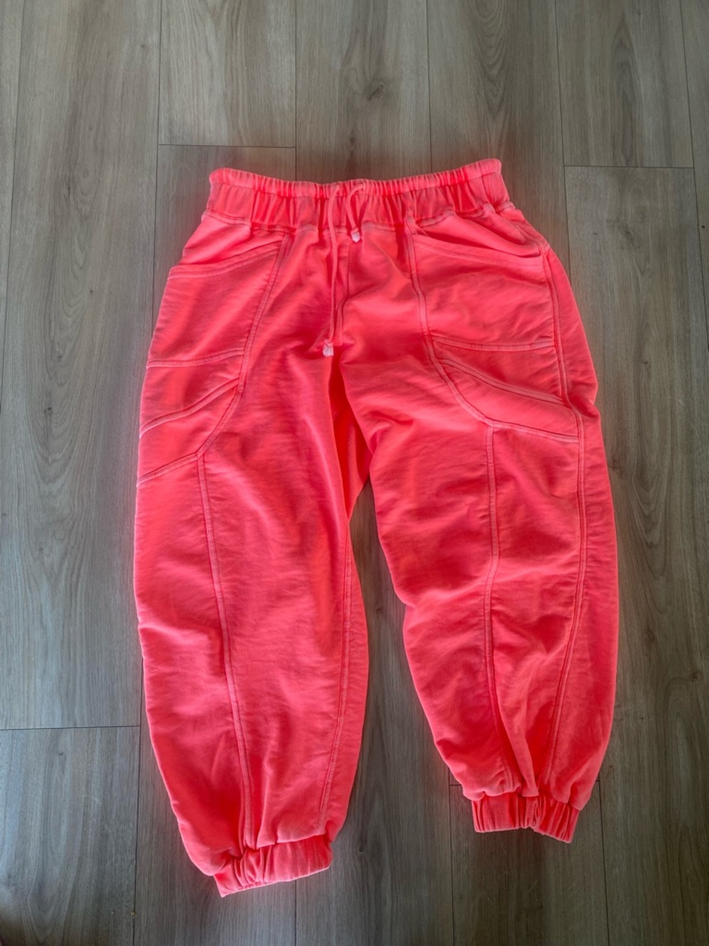 Anthropologie Daily Practice Easy Going Jogger in Neon Coral Women Medium